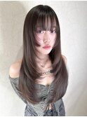 透明感カラー/髪質改善/縮毛矯正/韓国風レイヤーカット