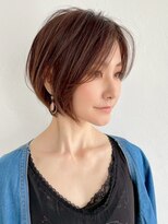 ルージュシー 堀江(RU10C) ハンサムショートレイヤーカットセミロングボブヘア