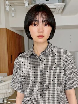 フィルムス 田町芝浦(FILMS) レイヤーボブ/ミルクティーベージュ/髪質改善/顔周り/田町