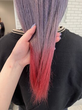 ダイアモンドリリー(Diamond Lily) レッド×ラベンダー