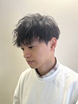 ロットオム 茅ヶ崎(Lot HOMME) メンズ/リバースセンターパート/ニュアンスパーマ/茅ヶ崎