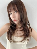 ファミーユプラス(famiiyu+) ダブルカラー/前髪カット/インナーカラー/レイヤーカット/韓国