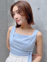 オーブ ヘアー トル 川越店(AUBE HAIR toll) 20代・30代_切りっぱなしボブ_結べるボブ