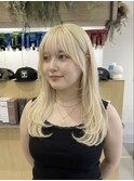 【富山】透明感あふれるハイトーンブロンドミディアム