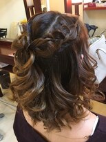 ヘアーメイク ナユタ(hair make nayuta) 三つ編みリボンのヘアセット☆ハーフアップ