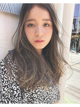 マリアバイアフロート(Maria by AFLOAT) 【ハイライト　バレイヤージュグレーベージュ】大人柔らかロング