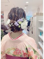 グランルッソ 岡山駅前(GRAN LUSSO)&nbsp;袴着付け＆ヘアアレンジ