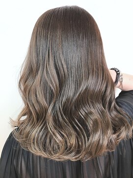 ジーナ 池袋(Zina) セシルカットフリンジウェーブ×大人かわいい前髪ココアブラウン