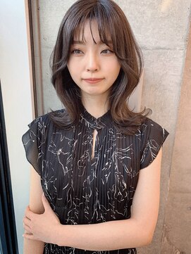 シロク センター南(SHIROKU) くびれミディアムレイヤー/韓国/レイヤーカット/くびれヘア