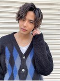 ツイストスパイラルパーマメンズパーマツイストパーマウルフ梅田