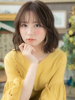 カバーヘア イヴ 戸頭店(COVER HAIR EVE)&nbsp;バレイヤージュくせ毛風小顔なみなみウェーブc5戸頭20代30代40代