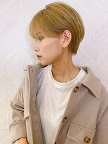 ロンド ストラーダ 心斎橋(Lond strada)&nbsp;ショート×ハイライト白髪ぼかし×シルキーベージュ[心斎橋]