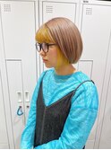 前髪あり/ツートーンカラー/オシャレなデザインカラー