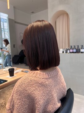 ガリカ 横浜(Gallica) 【後藤嵩広】大人フェミニンミディアム/透明感ピンクブラウン