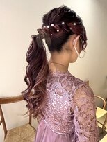 セブンベルベット(7 Velvet)&nbsp;ティアラ風ポニーテールアレンジ☆