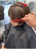 *After→Before*右スワイプ【白髪ぼかし脱白髪染めハイライト】