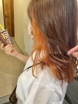 ミルバイアンフィニー(MIL by INFINI)&nbsp;イヤリングカラー/オレンジ/MIL