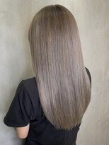 アンダーバーホワイト モデ 富田林店(_WHITE mode)&nbsp;透明感♪髪質改善カラー小顔艶感ロングアッシュグレージュ