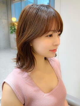 シーシンジュク 新宿南口(Sea shinjuku) 韓国風前髪×チョコレートカラー【髪質改善/新宿/大人ガーリー】