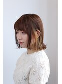 インナーカラー、ボブスタイル【目黒不動前】