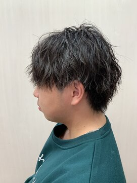 フレンズ 環状通東店(friend's) 波巻きツイストスパイラルパーマメンズマッシュ　9