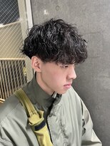 ワンズ リー 下北沢店(ONE's ly) ハイライト/マッシュパーマ/ウルフ/アッシュブラック