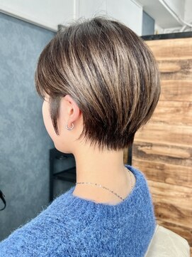 ノア 奈良駅前店(NoA) ハイライトショートヘア　白髪ぼかしショート　近鉄奈良　NoA