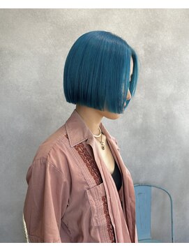 グローバルヘアー バランス(global hair BALANCE) 10代20代/ボブ/ターコイズブルー/ダブルカラー