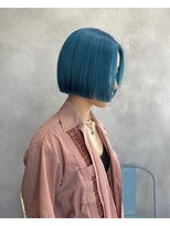 グローバルヘアー バランス(global hair BALANCE) 10代20代/ボブ/ターコイズブルー/ダブルカラー