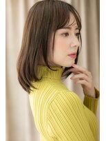 カバーヘア ブリス 北浦和(COVER HAIR bliss) 透けバング前下がりワンカールレイヤーカットY北浦和30代40代