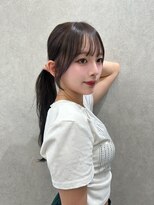 ロンド レア 天神大名店(Lond Le’a) ピンクカラー/暖色カラー/レイヤーカット/韓国ヘア/顔周りカット