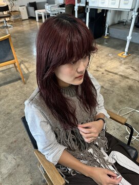 ザ オーダー(THE ORDER) レイヤーカットボルドーカラーケアブリーチダブルカラー