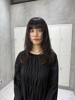 ピノ(pino.)&nbsp;顔まわりカットレイヤーカット韓国風レイヤーロングミディアム