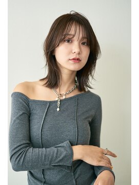 レイヤーカット/大人ボブ/ふんわりミディアム【池袋】