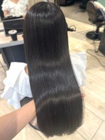 髪質改善ストレート　艶髪　艶トリートメント　ダークカラー
