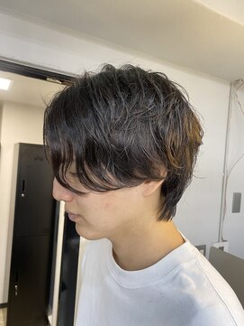 エトラ 渋谷店(etora) 毛流れパーマ　センターパート