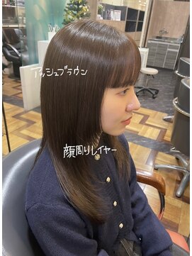 デサンジュ パリ 桑名(DESSANGE PARIS) アッシュブラウン×顔周りレイヤー