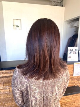 ヴァン カウンシル 王子(VAN COUNCIL) 大人かわいい外ハネくびレイヤー 髪質改善ケアカラー#2