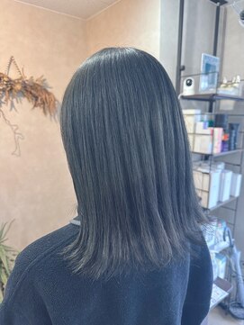 アルレン(Allen) オリーブダークグレー【ブリーチカラー/宇都宮/暗染め】