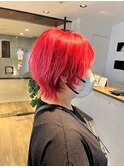 髪質改善/ウルフ/ブリーチ/レッドカラー/20代/30代/40代