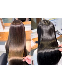 癖毛・湿気対策◎髪質や仕上がりの希望に合わせてお客様に合ったストレートの施術方法をご提案いたします☆