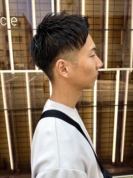 ブリックバイブレイス 千葉 千葉中央(brick by brace) メンズショート　アップバング