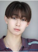 フェザーパーマシースルーマッシュ韓国ヘアニュアンスパーマ