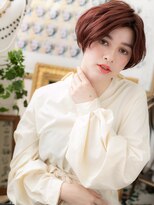 カバーヘア ブリス 戸田公園西口店(COVER HAIR bliss) ベージュピンクくせ毛風大人ボブショートh4戸田公園20代30代40代