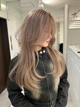 ヴィア 京都烏丸(Via) 20代30代ハイトーンレイヤーカット髪質改善ブリーチ