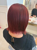 ニューヨークニューヨーク ピオレ姫路店(NYNY)&nbsp;レッド系カラーワンレングス