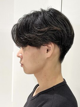 アビーファイブ(ABBEY 5) マッシュセンターパートメンズカットmen’sパーマメンズヘア