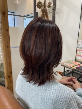 ニコ 四街道(nico) ストレートボブからのイメチェン◎ウルフミディアム♪