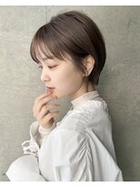 ロンド 銀座(Lond)&nbsp;☆【春日】オリーブグレー/ショート/顔周りレイヤー/髪質改善148