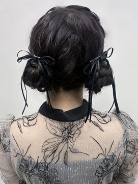 アールエーサロンモノクロ 秋葉原(RA SALON モノクロ) ツインお団子